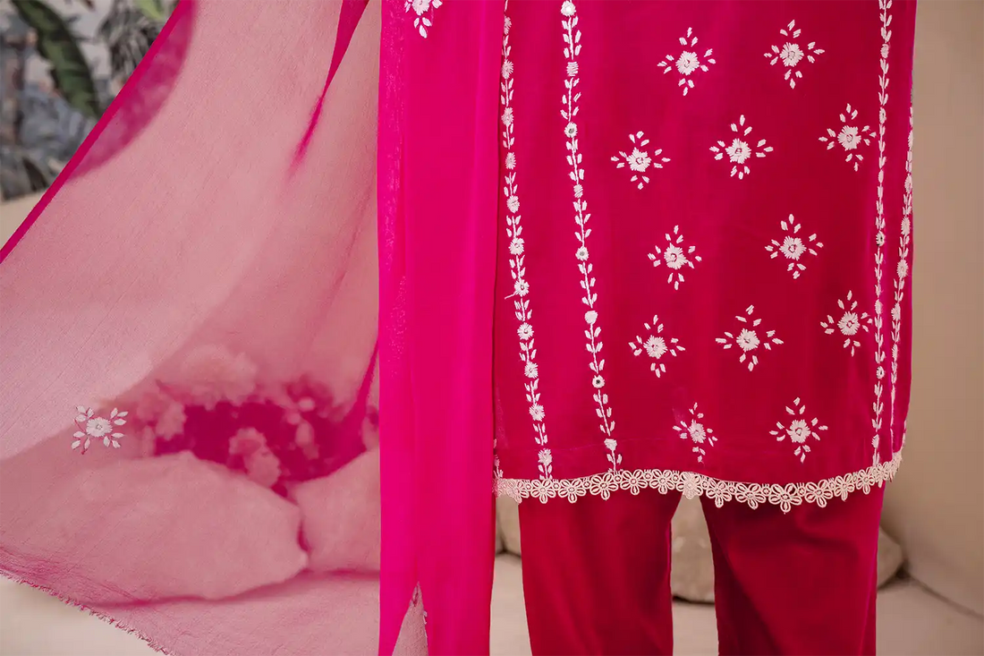 Gulnaar Tanka Unstitched (Hand Embroidered)