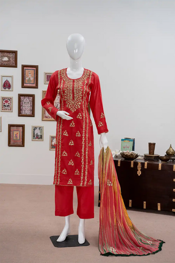 Rangrez Ruby Unstitched