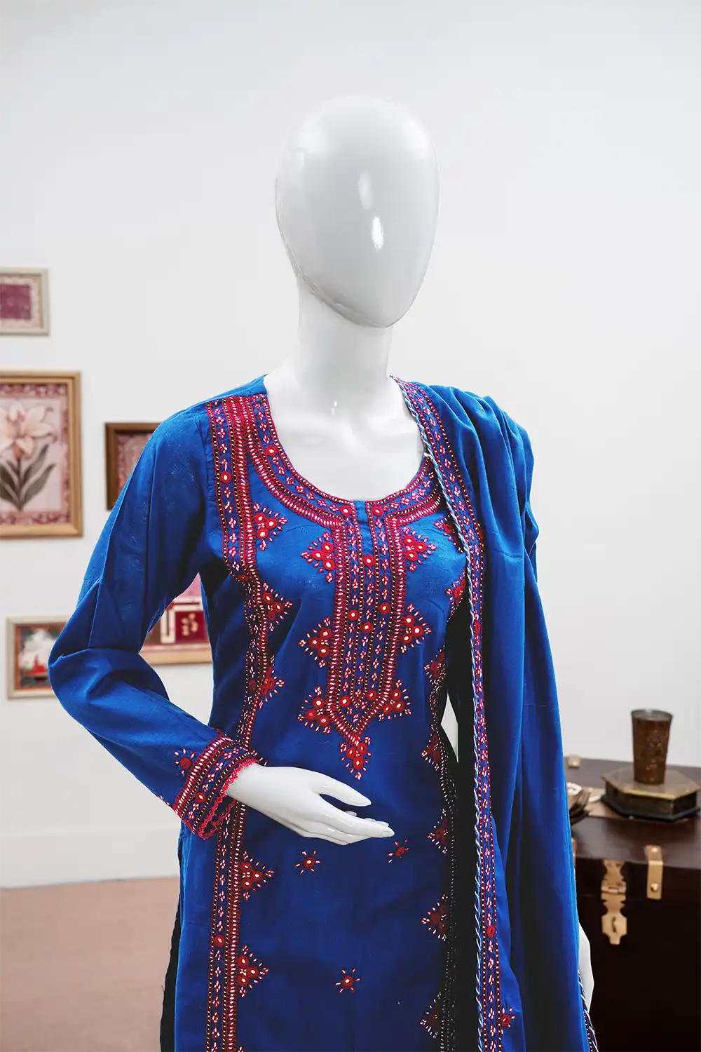 Zarqa Midnight Unstitched (Hand Embroidered)
